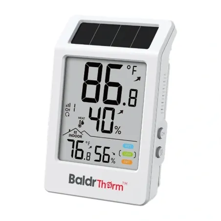 BALDRTHERM B0707 Solar-Powered Thermo-Hygrometer